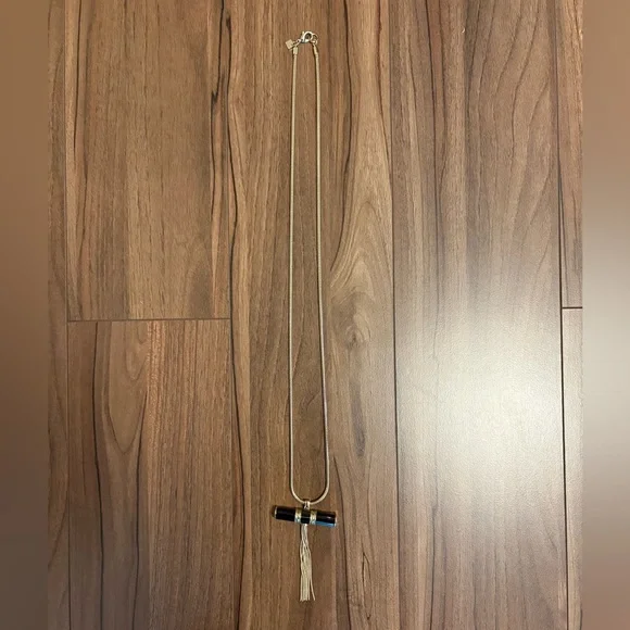 Banana Republic Gold and Black Pendant Necklace - Picture 2 of 3